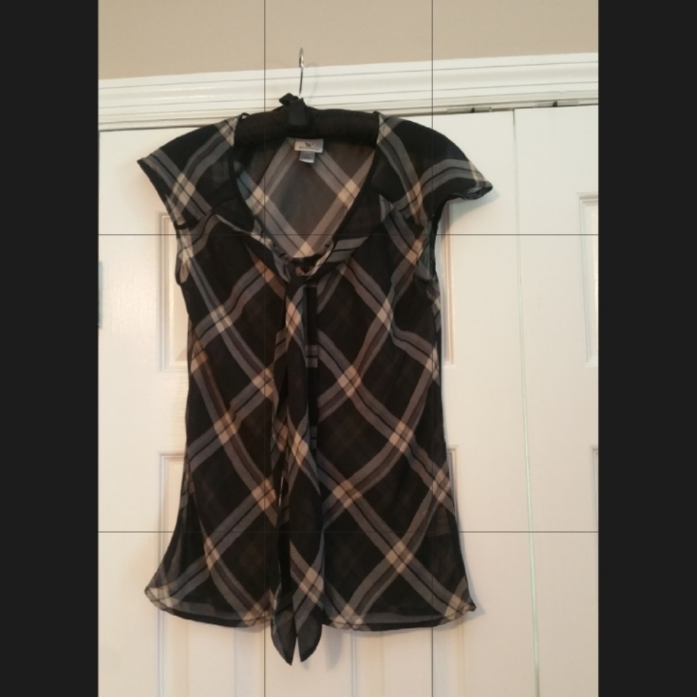 Worthington, Small, Black plaid
